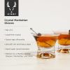 Crystal Manhattan Glasses by ViskiÂ®