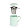 Annette Souk Mint Ceramic Tea Mug & Infuser Pinky UpÂ®