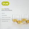 Chateau Stemless White Wine Glasses True (Set of 4)