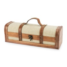 1 Bottle Vintage Striped Trunk Wine Box TwineÂ®
