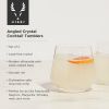 Raye Crystal Angled Cocktail Tumblers Viski