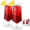Raye Angled Crystal Hurricane Glasses ViskiÂ® (Set of 2)