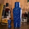 Enamel Cocktail Shaker and Jigger Set by Foster & Rye