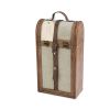 2-Bottle Vintage Trunk Wine Box by Twine