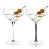 Seneca Crystal Diamond Martini Glasses ViskiÂ® (Set of 2)