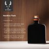 Irving Nautilus Ceramic Flask in Black Viski
