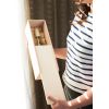 1-Bottle Paulownia Wood Champagne Box by Twine