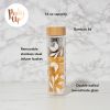 Blair White Leaf Pattern Glass Infuser Mug Pinky UpÂ®
