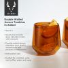Aurora Double Walled Amber Tumblers ViskiÂ® (Set of 2)
