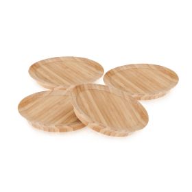 Topper Bamboo Appetizer Glass Toppers True (Set of 4)