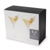 Raye Stemmed Crystal Martini Glasses ViskiÂ® (Set of 2)