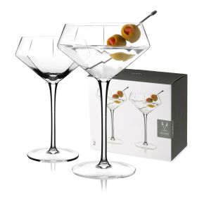 Seneca Crystal Diamond Martini Glasses ViskiÂ® (Set of 2)