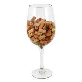 Big Bordeaux Glass Cork Holder True