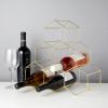Belmont Geo Gold 6 Bottle Wine Rack ViskiÂ®