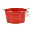 Big Red Galvanized Metal Tub by Twine