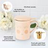 AnnetteHello Beautiful Ceramic Tea Mug & Infuser by Pinky