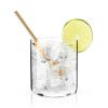 Belmont Gold Stainless Steel Short Straws ViskiÂ® (Set of 6)
