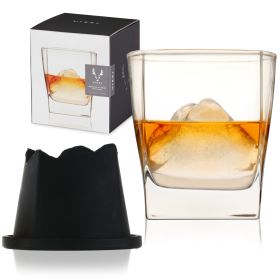 2 Piece Glacier Mountain Ice Mold Glass Set ViskiÂ®