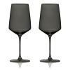 Reserve Nouveau Crystal Wine Glasses in Smoke Viski