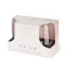 Rose Crystal Stemless Wine Glass Set by TwineÂ®
