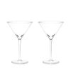 Raye Stemmed Crystal Martini Glasses ViskiÂ® (Set of 2)