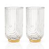 Deco Gatsby Crystal Highball Glasses ViskiÂ® (Set of 2)