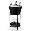 Black Beverage Tub with Stand & Tray TwineÂ®