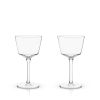Raye Angled Crystal Nick & Nora Glasses ViskiÂ® (Set of 2)