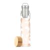Blair White Leaf Pattern Glass Infuser Mug Pinky UpÂ®