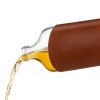 Admiral Parker 7 Oz Leather Wrapped Glass Flask ViskiÂ®