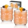Pacific Crystal Tiki Lowball Tumblers ViskiÂ® (Set of 2)