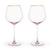 Rose Crystal Red Wine Glasses TwineÂ® (Set of 2)