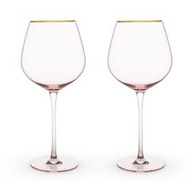 Rose Crystal Red Wine Glasses TwineÂ® (Set of 2)