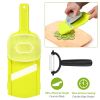 Mandolin Slicer Double-edged Ceramic Vegetable Slicer w/ Bonus Hand Guard Ceramic Peeler