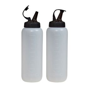 2Pc Squz Btls W/Blk Lids