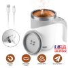 Auto Stirring Coffee Mug with Lid Automatic Magnetic Self Mixing Cup Rechargeable Portable Stainless Steel Mixing Cup for Coffee Tea Milk Cocoa