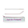 Save the Mermaids Glass Straw Set BlushÂ®