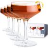 Raye Angled Crystal Coupe Glasses ViskiÂ® (Set of 4)