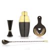 4-Piece Deco Barware Set in Two-Tone Viski