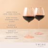 Rose Crystal Red Wine Glasses TwineÂ® (Set of 2)