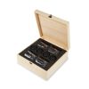 Crystal Liquor Glass, Ice Sphere Wood Box ViskiÂ® (Set of 8)