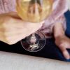 Silver Cat Wine Charms by Twine