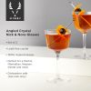 Raye Angled Crystal Nick & Nora Glasses ViskiÂ® (Set of 2)