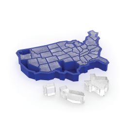 U Ice of Aâ„¢ Ice Blue Silicone Cube Tray True Zoo