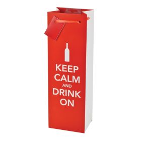 Keep Calm Single Bottle Wine Bag by Cakewalkâ„¢