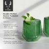 Aurora Double Walled Green Tumblers ViskiÂ® (Set of 2)
