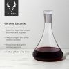 Irving 60 Oz Chrome-Rim Wine Decanter ViskiÂ®