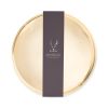 Belmont Round Serving Tray in Gold Viski