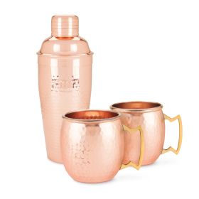 Hammered Copper Bar Set by TwineÂ®