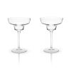 Raye Angled Crystal Margarita Glasses ViskiÂ® (Set of 2)